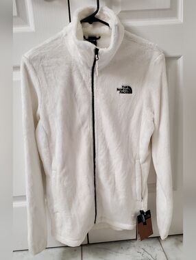 NWT The North Face White Teddy Fleece Full-Zip Jacket